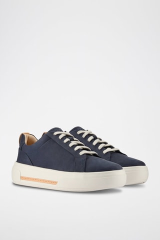 Baskets plateformes en nubuck Hollyhock - Bleu