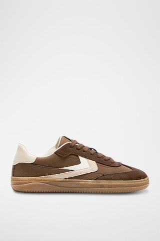 Baskets - Marron foncé et blanc