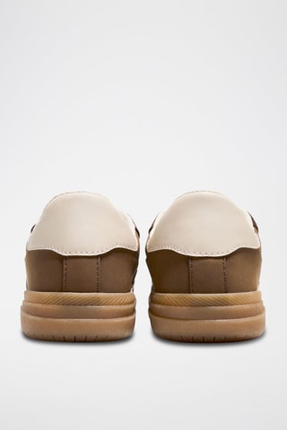 Baskets - Marron foncé et blanc