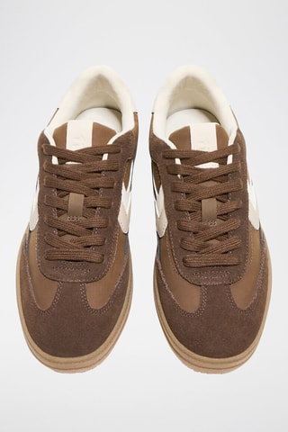 Baskets - Marron foncé et blanc