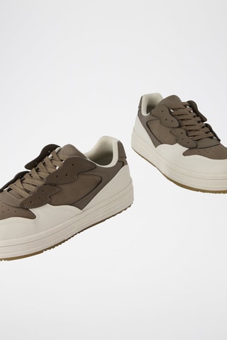 Sneakers - Wit en Bruin
