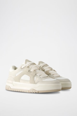 Baskets - Beige clair et blanc