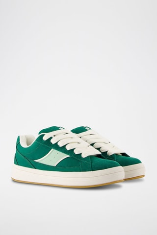 Baskets - Vert émeraude et blanc