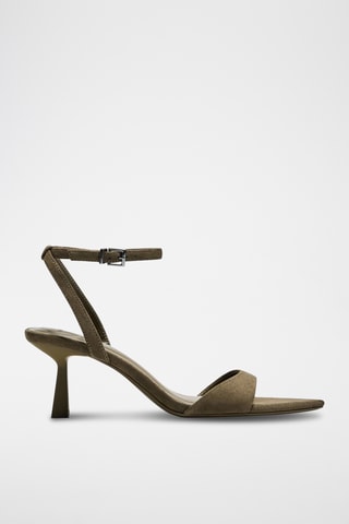 Sandales à talons - Kaki