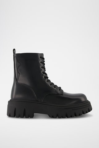 Platform Boots - Zwart - Bershka