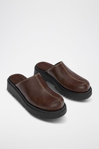 Sabots plateformes - Marron