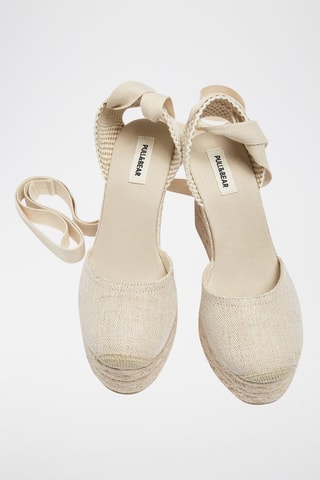 Espadrilles met Sleehak - Beige