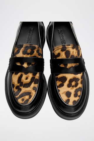 Lakleren Mocassins Zwart