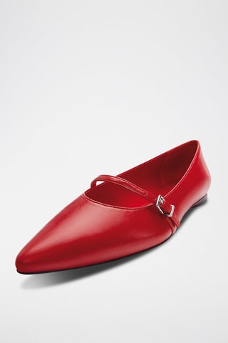 Gelakte mary janes - Rood