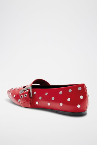 Gelakte mary janes - Rood