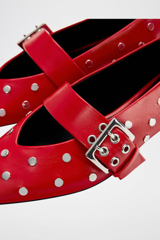 Gelakte mary janes - Rood
