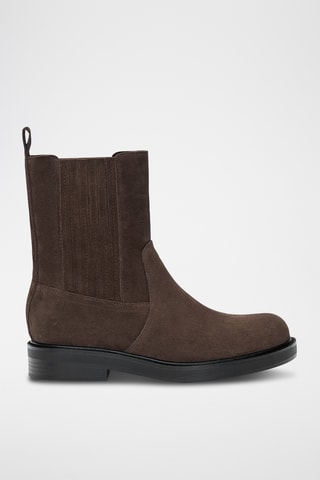 Bottines en nubuck - Marron