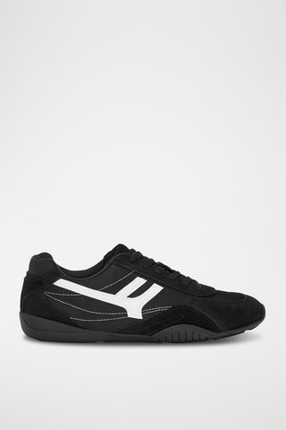 Nubuck Sneakers - Zwart - Pull & Bear