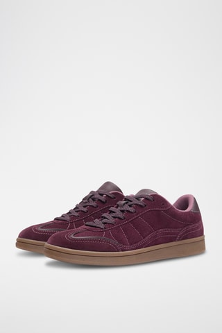 Leren Sneakers - Bordeauxrood - Pull & Bear