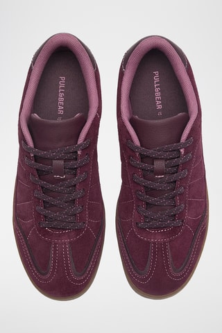 Leren Sneakers - Bordeauxrood - Pull & Bear