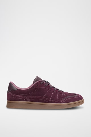 Leren Sneakers - Bordeauxrood - Pull & Bear