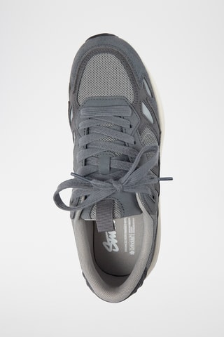 Leren Sneakers - Donkergrijs - Pull & Bear