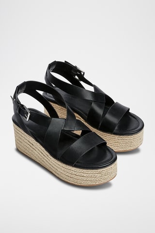 Sandales plateformes - Noir