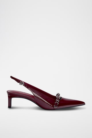 Lakpumps - Bordeauxrood - Pull & Bear