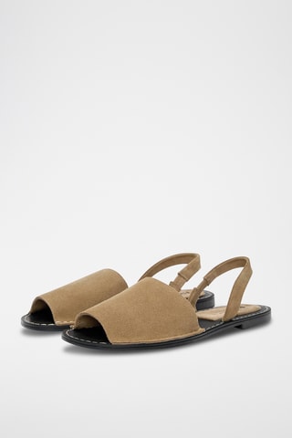 Sandales avarca en nubuck - Beige