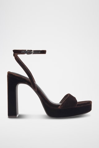 Sandales à talons - Marron foncé