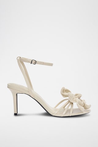 Sandales à talons - Ecru