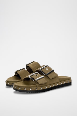 Muiltjes - Kaki - Pull & Bear