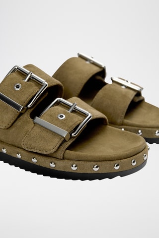 Muiltjes - Kaki - Pull & Bear