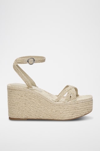 Sandales compensées - Beige