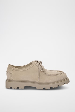 Nubuck Brogues - Beige - Pull & Bear