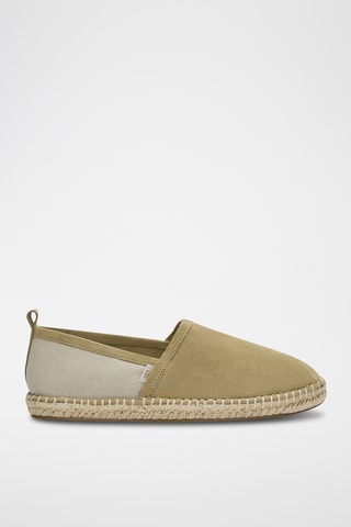 Nubuck Espadrilles - Kaki - Pull & Bear