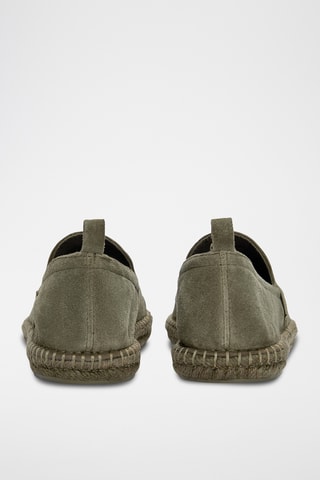 Espadrilles en nubuck - Kaki