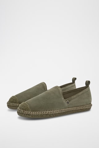Espadrilles en nubuck - Kaki