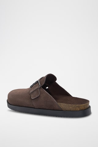 Nubuck Clogs - Bruin - Pull & Bear