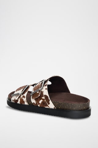 Mules en cuir - Marron