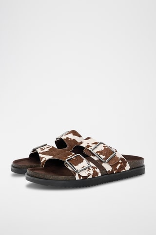 Mules en cuir - Marron