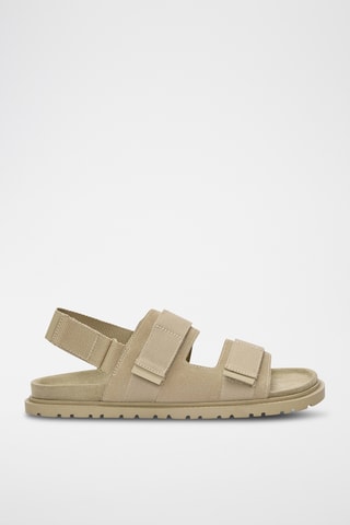 Sandales en nubuck - Beige