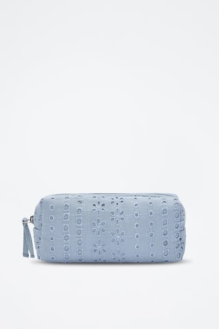 Trousse en broderie anglaise - Ciel