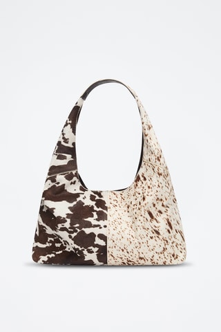 Leren Trendy Handtas - Beige en Bruin - Pull & Bear