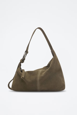 Nubuck Trendy Handtas - Kaki - Pull & Bear