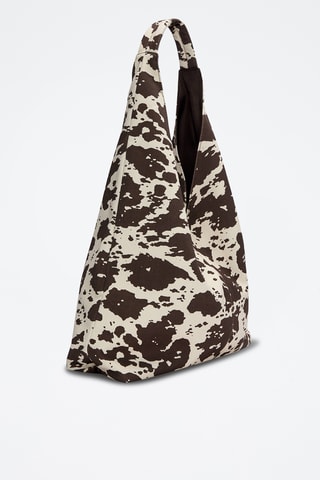 Borsa a spalla - Marrone ed ecrù - Pull & Bear
