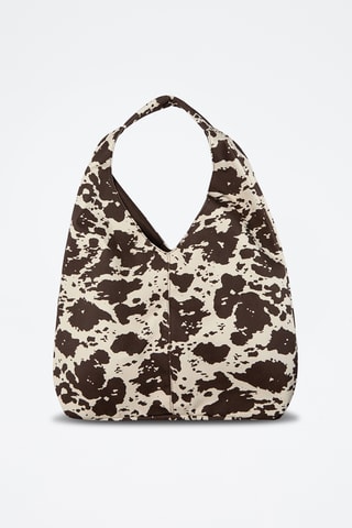 Borsa a spalla - Marrone ed ecrù - Pull & Bear