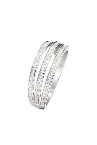 Anillo Il n'y a que toi qui rime avec moi - Oro blanco y diamantes