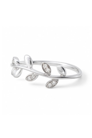 Ring Yilana - Witgoud en Diamanten