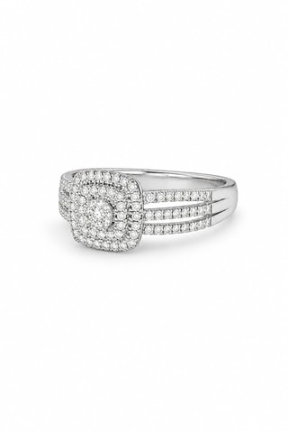 Anillo Moromba - Oro blanco y diamantes