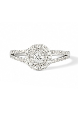 Anillo Jaya - Oro blanco y diamantes
