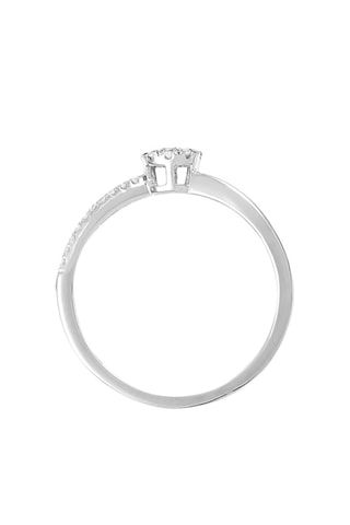 Anillo L’élue  - Oro blanco y diamantes naturales