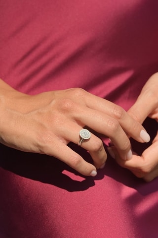 Anillo Mélinée - 
Oro blanco y diamantes