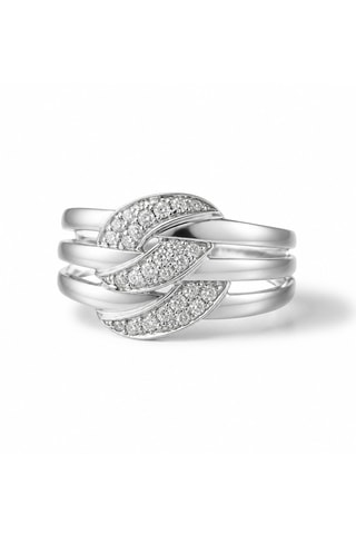 Anillo Mara - Oro blanco y diamantes