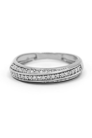 Anillo Isabelle - Oro blanco y diamantes